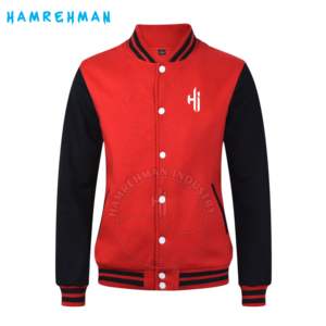 Chaqueta universitaria de moda bordada para hombre de béisbol Letterman personalizada de fabricante OEM, entrega rápida - Product Image 2
