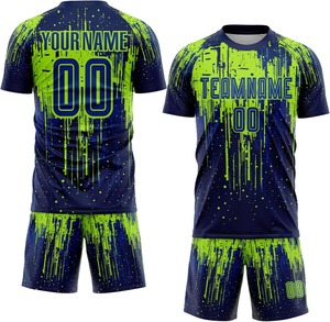 Tenue de football personnalisée ODM OEM 2025, tendance, respirante, maillot de sport, maillot de football, impression numérique en gros, kit d'équipe, shorts 100% - Product Image 3