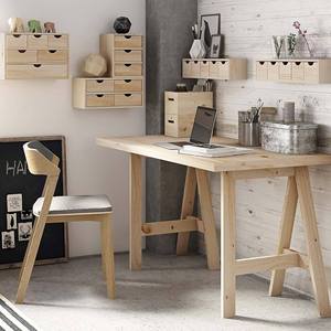 WELL HOME Cajonera de Almacenamiento de Madera de Pino con 3 Cajones de 17x14x32cm - Product Image 4