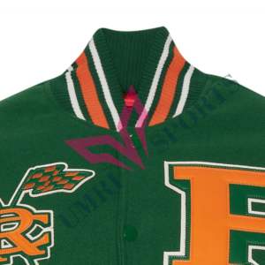 Vente en gros de veste Letterman personnalisée Team Letterman de haute qualité Florida A & M University Famu Varisty pour hommes et femmes veste Lettermen - Product Image 5