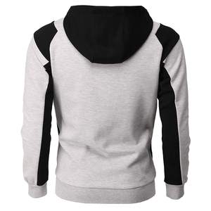 Nouveau design tendance de sweat à capuche zippé pour hommes, design personnalisé, deux tons, saison hivernale, molleton de coton lourd, sweat à capuche zippé pour hommes - Product Image 5