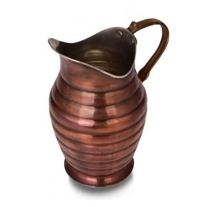Carafe en cuivre tranché, Carafe, Surahi couleur cuivre Ottoman Style Antalya pour Service de boissons Design authentique pour Tables fantaisie - Product Image 5
