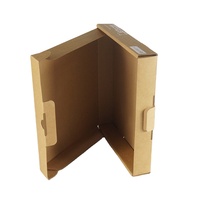 Boîte d'expédition en papier kraft de luxe haut de gamme en gros avec logo personnalisé, options de lamination mate et d'embossage écologiques