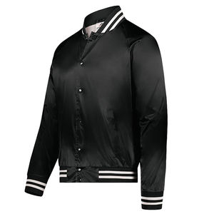 Chaqueta Varsity de Béisbol para Hombre 2025, de Alta Calidad, con Cuello Redondo, Cierre de Cremallera, Antibacteriana, de Poliéster en la Parte Delantera - Product Image 3