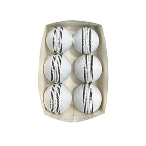 Pelota de críquet de cuero personalizada OEM, pelota de críquet dura para jardín, para entrenamiento de adultos, para jugar al críquet, pelota de cuero blanca - Product Image 3