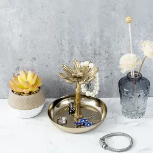 Bol en métal moderne artistique écologique fait à la main Article cadeau en forme de style européen pour affichage de décoration d'intérieur plaqué Superbe grand coffre-fort - Product Image 2