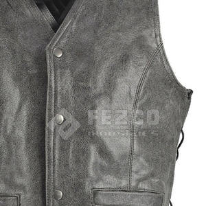 Chaleco de cuero profesional cómodo Producto portátil Chaleco de cuero Hombres Cuero grueso Transpirable - Product Image 4