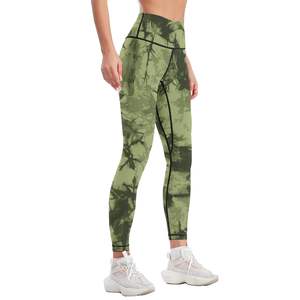 Le style streetwear offre un contrôle du ventre flatteur pour tous les corps Leggings imprimés taille haute Tissu tricoté au beurre cousu - Product Image 4