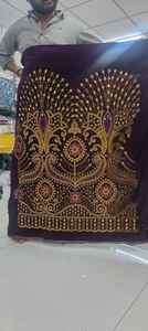 Foulard George perlé sur mesure pour femmes, toutes couleurs, ODM, 5 yards de soie, Rajgadhia Exports, pour adultes, Afrique, Support - Product Image 5