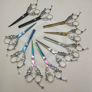 Ciseaux de rasoir de barbier japonais professionnels en acier inoxydable avec nouvel outil de coiffure élégant à poignée de dragon avec pointe de lame tranchante - Product Image 5