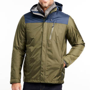 Vente directe en usine Veste de pluie à capuche de haute qualité pour hommes avec logo à l'avant pour la saison d'hiver - Product Image 3