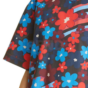 Camiseta de algodón de gran tamaño XL de la mejor calidad para mujer, camiseta informal de verano con cuello redondo, patrón de impresión 3D personalizado, transpirable de alta calidad - Product Image 5