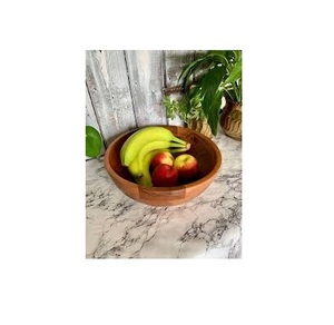 Wholesale Large Acacia Wood Bowl for Table <b>Decor</b> Fruits Salads Sample for Handmade <b>Kitchen</b> <b>Accessories</b> Wood Bowl - Product Image 6