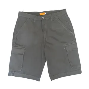 Men's Clothing Western Solid Color Casual Cotton Woven Cargo Shorts High Quality Men Shorts with Custom Size from 28 to 52