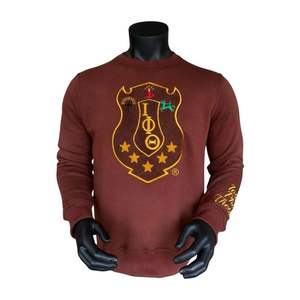 Iota Phi Theta Shield sweat 100% coton polaire Premium Chenille broderie grecque fraternité vêtements pour hommes tenue décontracté - Product Image 4