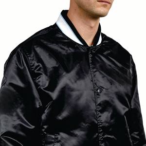 Veste de vol de haute qualité Veste de bombardier universitaire épaisse à doublure brodée de baseball confortable pour hommes - Product Image 6