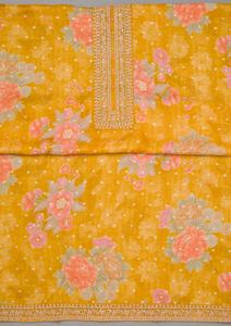 Amarillo Unstitch mujer pakistaní Shalwar Kameez vestido traje transpirable superventas Casual boda y fiesta desgaste estampado personalizado - Product Image 6