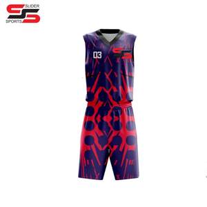 Maillots et shorts de basket-ball à séchage rapide OEM personnalisés pour adultes, vêtements de sport respirants, taille plus, pour hommes et femmes, style XS - Product Image 3