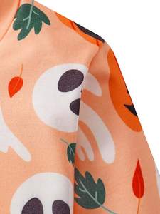 Sudadera informal para niños, sudadera con estampado para niñas para la temporada de invierno, 100% algodón - Product Image 5