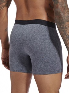 Logotipo personalizado del fabricante Ropa interior <span class=keywords><strong>de</strong></span> alta <span class=keywords><strong>calidad</strong></span> para hombres Venta al por mayor Calzoncillos bóxer para niños Ropa interior <span class=keywords><strong>de</strong></span> algodón puro para hombres - Product Image 4
