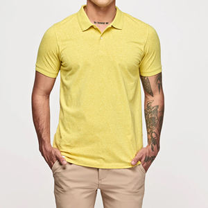 Polo original con logotipo personalizado de algodón de color sólido hecho en Pakistán, polos de algodón para hombre - Product Image 1