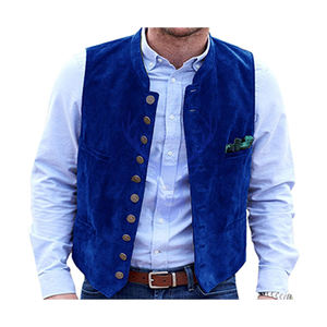 Chaleco de Alta Calidad para Hombre, Estilo Tradicional Alemán Trachten Bávaro, 100% Algodón - Product Image 3