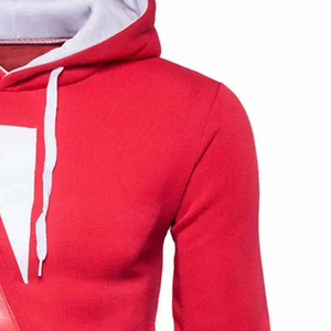 Nuevo diseño de talla grande para hombre, sudaderas con capucha blancas de color descubierto, sudaderas con capucha de poliéster transpirable al por mayor para hombre - Product Image 2