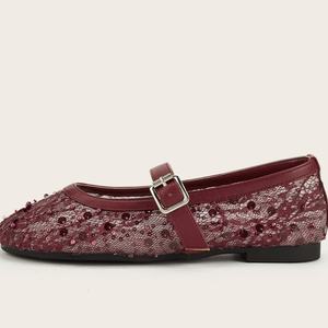 Chaussures plates en toile indigo AiZome, mocassins décontractés respirants en lin pour femme, chaussures plates artisanales traditionnelles d'été - Product Image 4