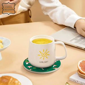 Sous-verres en caoutchouc absorbants en gros de forme ronde pour les sous-verres de tasse de café de bière de boissons - Product Image 3