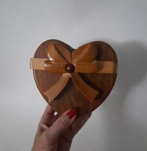 Caja de Joyería de Madera Pulida Ecológica con Tapa, Organizador de Joyas Hecho a Mano para Joyas Pequeñas - Product Image 3