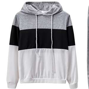 Conjunto Deportivo de Dos Piezas para Hombre, Estilo Moderno, Sudadera con Capucha Lisa, Pantalones Jogger de Felpa de Algodón, Ropa Deportiva Informal para Entrenamiento, Invierno - Product Image 3