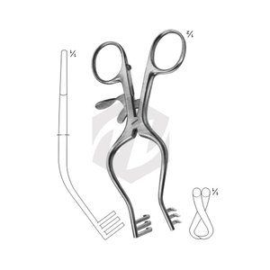 Retractor WULLSTEIN Sharp 130 mm Retractor automático Retractor Abdominal Retractor Acero inoxidable Instrumentos médicos Mayoristas a granel - Product Image 3