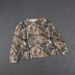 Camiseta de Manga Larga con Estampado de Camuflaje Gráfico, de Algodón Grueso, Personalizada para Fabricantes de Ropa, Estilo Urbano para Hombre - Product Image 1