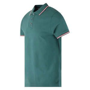 Polo en coton de haute qualité sur mesure pour hommes Nouveau design Polo en coton à manches courtes de couleur unie - Product Image 3