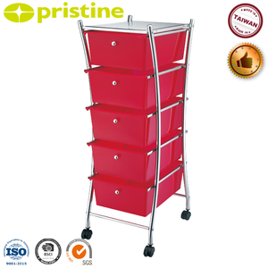 BLACK FRIDAY Home <b>Storage</b> Design 5 <b>Drawer</b> Colorful <b>Plastic</b> <b>Storage</b> Trolley <b>on</b> <b>Wheels</b> - Product Image 4