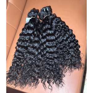 Cabello Remy virgen indio, paquete crudo, cutículas de doble dibujado, estilo ondulado Natural alineado, extensiones de tejido de trama de un donante, es Natural - Product Image 6