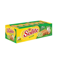 Vente en gros rouleau Solite gâteau éponge 360g saveur de feuille de Pandan douce et fraîche