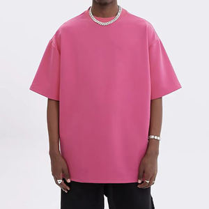 T-shirt oversize à épaules tombantes pour hommes pour des couleurs de confort Col en coton Streetwear lourd avec logo personnalisé Confortable - Product Image 3