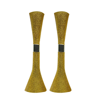Porte-bougie en marbre/bougeoir en laiton pour la décoration intérieure et le dîner aux bougies/fabriqué à la main pour les cadeaux de fête.