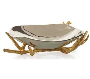 Beau bol de service en métal table à manger pièce maîtresse bol de fruits en aluminium décoratif pour une utilisation décorative Top tendance - Product Image 5