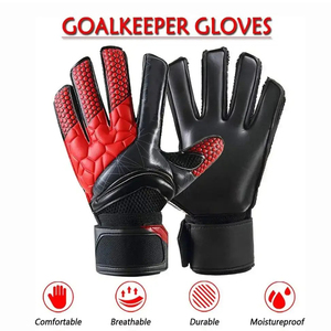 Gants de gardien de but de football en cuir respirant professionnels en gros, antidérapants, avec sangle de poignet réglable, gants d'entraînement - Product Image 3