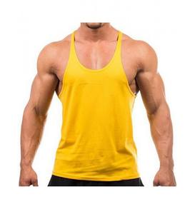 High Quality Cotton Sports Muscle Gym Tank Top Two Tone Sleeveless Vest for Men Custom Size XL-for Bodybuilding and <b>Running</b> - Product Image 1