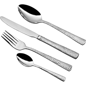Ensemble de couverts en acier inoxydable faits à la main meilleure vente poignée ronde portable couteaux en acier fini brillant et cuillère fourchette ensemble de couverts - Product Image 3