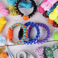 Cordon en nylon 7 brins de type III, 4 mm x 10 pieds, 28 couleurs, pour bracelet de survie DIY, porte-clés, lanière, kit d'artisanat