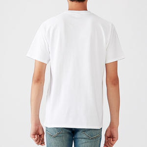 Camiseta promocional Unisex en blanco 100% algodón polar patrón a cuadros logotipo frontal manga corta anticontracción - Product Image 5