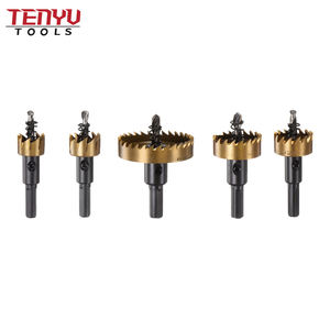 16-30 मिमी हॉट सेल टाइटेनियम लेपित हेस होल कटटर ड्रिल बिट सेट लकड़ी के प्लास्टिक नरम धातु स्टील ड्रिलिंग के लिए - Product Image 1