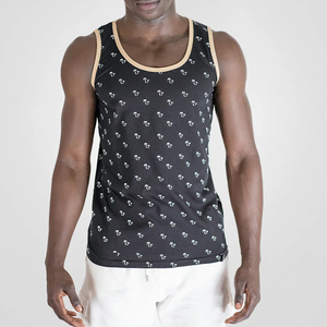 Débardeur Homme de Haute Qualité en Spandex et Coton Respirant, Tricoté, Style Décontracté, Logo Avant, Teint Uni, Vente Chaude, Fournisseur - Product Image 6