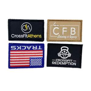 Fabricante de marca personalizada Club deportivo logotipo bordado ropa de tela prensada en caliente parches bordados en forma de corazón sombreros - Product Image 3