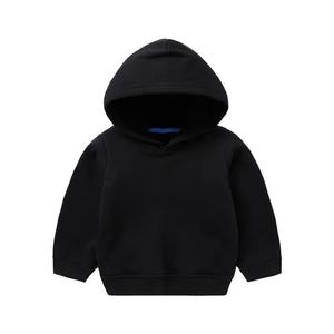 Ropa de calle 100% algodón invierno niños cálido Color sólido bebé algodón polar niños pulóver sudaderas térmicas - Product Image 1