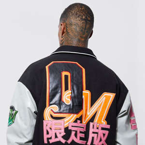 Chaquetas Universitarias Personalizadas al por Mayor, Bordadas en Chenilla, de Lana, con Frente de Lona, Estilo Varsity, de Alta Calidad, para Béisbol, Invierno - Product Image 6